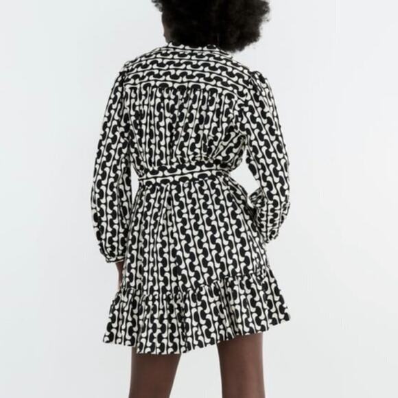 Zara Printed  the Paula Dress Sz S - Picture 3 of 12